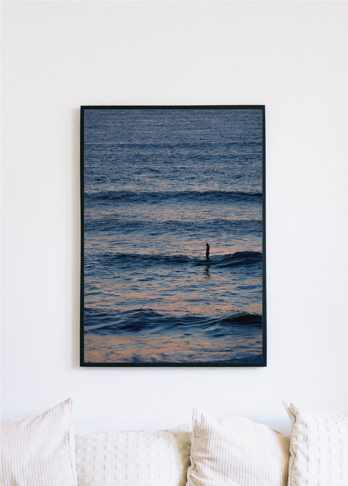 Mockup de l'oeuvre soleil voyage en inertie de claire favry, photographe